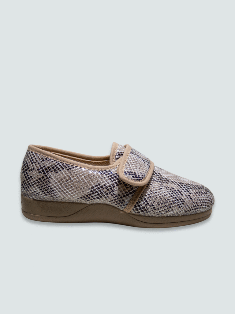 Zapatilla ancho especial beig