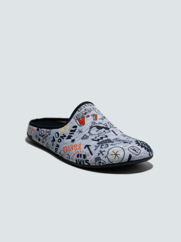 Zapatilla Estampado Gris - Imagen 2