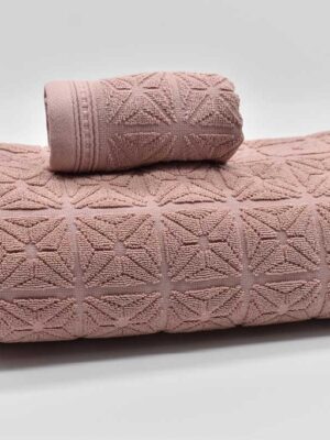 JUEGO TOALLAS rosa