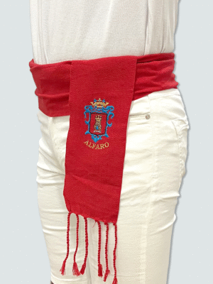 Fajin algodón bordado escudo Alfaro