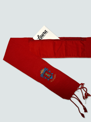 Fajin algodón bordado escudo Alfaro con bolsillo
