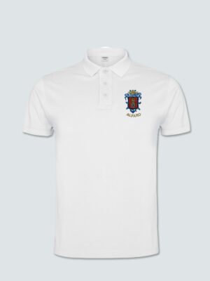 Polo Adulto Blanco Escudo Bordado