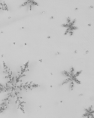 Tul estrellas platadas